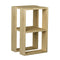 Hoofdtafel Alexandra House Living Ek Hout MDP 60 x 32 x 60 cm 1 Planken