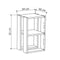 Hoofdtafel Alexandra House Living Ek Hout MDP 60 x 32 x 60 cm 1 Planken