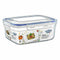 Hermetische Lunchtrommel Dem Rechthoekig 2,3 L 24 x 18 x 10 cm (12 Stuks)