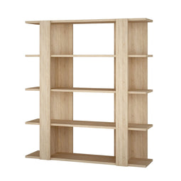 Boekenwinkel Alexandra House Living Ek Hout MDP 110 x 122 x 29 cm 4 Planken