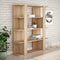 Boekenwinkel Alexandra House Living Ek Hout MDP 110 x 122 x 29 cm 4 Planken