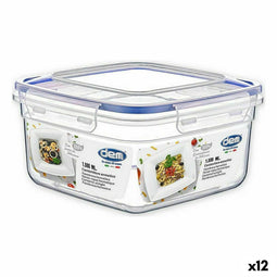 Hermetische Lunchtrommel Dem 1,5 L 18 x 18 x 10 cm (12 Stuks)