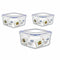 Set Lunchboxen Dem Hermetisch 3 Onderdelen 500 ml 18 x 18 x 10 cm (6 Stuks)
