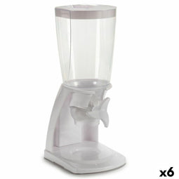 Cornflakes dispenser Wit Polypropyleen 16 x 40 x 20 cm (6 Stuks)