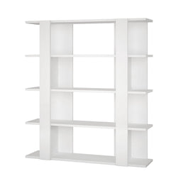 Boekenwinkel Alexandra House Living Wit Hout MDP 110 x 122 x 29 cm 4 Planken