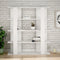 Boekenwinkel Alexandra House Living Wit Hout MDP 110 x 122 x 29 cm 4 Planken