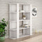 Boekenwinkel Alexandra House Living Wit Hout MDP 110 x 122 x 29 cm 4 Planken