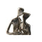 Decoratieve figuren Home ESPRIT Zwart Zilverkleurig Koppel 9 x 13 x 20 cm