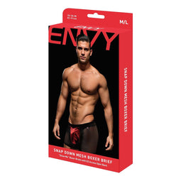 Heren Boxer Shorts Envy Zwart L/XL