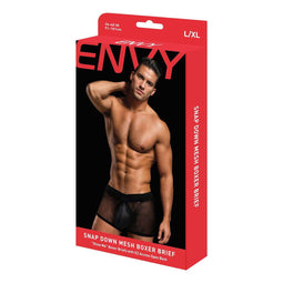 Heren Boxer Shorts Envy Zwart S/M