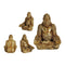 Decoratieve figuren Gorilla Gouden 19 x 26,5 x 22 cm