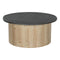 Hoofdtafel Home ESPRIT Natuurlijk Donkerbruin Spar 90 x 90 x 40 cm