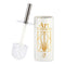 Toiletborstel Art Nouveau Wit Gouden Zilverkleurig Keramisch 9,6 x 32 x 9,6 cm