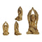Decoratieve figuren Gorilla Yoga Gouden 17 x 36 x 19,5 cm