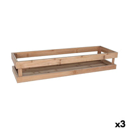 Opbergbak Inde Bamboe 53 x 16,2 x 10 cm (3 Stuks)