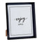 Fotolijstje 22,2 x 3,5 x 27,3 cm Zwart Plastic Glas (22,2 x 3,5 x 27,3 cm)
