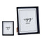 Fotolijstje 22,2 x 3,5 x 27,3 cm Zwart Plastic Glas (22,2 x 3,5 x 27,3 cm)