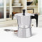 Italiaanse Koffiepot Feel Maestro MR-1666-3 Zwart Zilverkleurig Aluminium 150 ml 3 Koppar