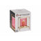 Kaarshouder Vierkant Roze Gouden 11,5 x 12,6 x 11,5 cm Metaal Glas