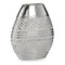 Vaas Breedte 9,8 x 26,5 x 22 cm Keramisch Zilverkleurig