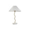 Bureaulamp Home ESPRIT Wit Gouden Linnen Metaal 50 W 220 V 36 x 36 x 52 cm