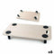 Houten basis met wielen Bricotech (57,5 x 29 x 1,8 cm) Hout 57,5 x 29 x 1,8 cm