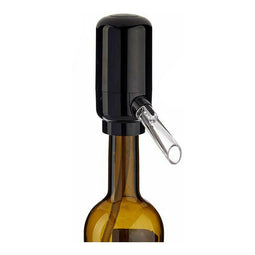 Dispenser Wijnbeluchter Zwart Transparant Siliconen ABS 5 x 11 x 10 cm