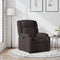 Fauteuil verstelbaar stof donkerbruin