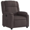 Fauteuil verstelbaar stof donkerbruin