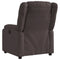 Fauteuil verstelbaar stof donkerbruin