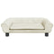 Kinderbank 70x45x26 cm fluweel crmekleurig