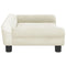 Kinderbank 70x45x26 cm fluweel crmekleurig