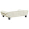 Kinderbank 70x45x26 cm fluweel crmekleurig