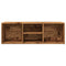 Schoenenopbergbank 105x35x35 cm bewerkt hout oud houtkleurig