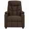 Fauteuil verstelbaar stof donkerbruin