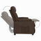 Fauteuil verstelbaar stof donkerbruin