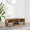 Schoenenopbergbank 105x35x35 cm bewerkt hout artisanaal eiken