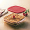Hermetische Lunchtrommel Ô Cuisine Transparant Borosilicaatglas Inhoud 0,4 l - 17 x 10 x 5 cm