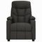 Fauteuil verstelbaar stof zwart