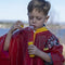 Waterponcho met Kap Mickey Mouse Rood Maat 5-6 Jaar