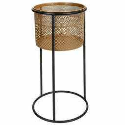 Grondlegger Alexandra House Living Zwart Gouden Metaal 24 x 50 x 24 cm Met steun