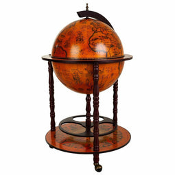 Wereldbol Alexandra House Living Bruin 55 x 93 x 55 cm Flessenkast