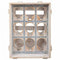 Flessenrek Alexandra House Living Natuurlijk Sparrenhout 43 x 32 x 33 cm 9 flesjes Doos