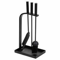 Gerei voor de haard Alexandra House Living Zwart Ijzer 15 x 47 x 23 cm