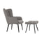 Armstoel DKD Home Decor Zwart Grijs Metaal 69 x 77 x 91 cm