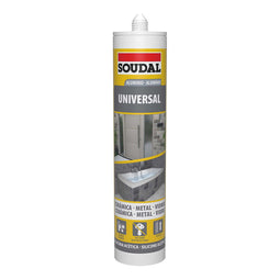 Siliconen Soudal 115924 Universeel Zilverkleurig 280 ml