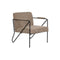 Armstoel DKD Home Decor Metaal Bruin Polyester (64 x 69,5 x 76 cm)