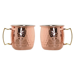 Set van 2 mokken Home ESPRIT Gouden 480 ml