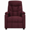 Fauteuil verstelbaar stof paars