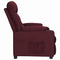 Fauteuil verstelbaar stof paars